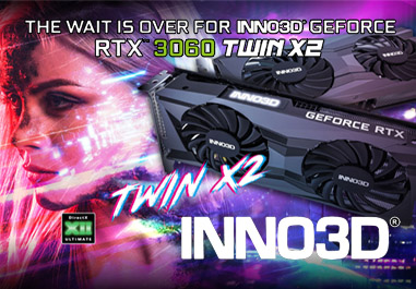 Видеокарта Inno3D GeForce RTX3060 8GB Twin X2