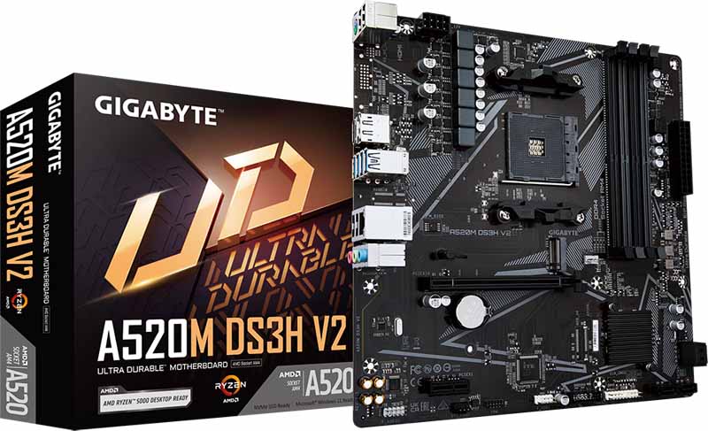 Материнская плата Gigabyte A520M DS3H V2