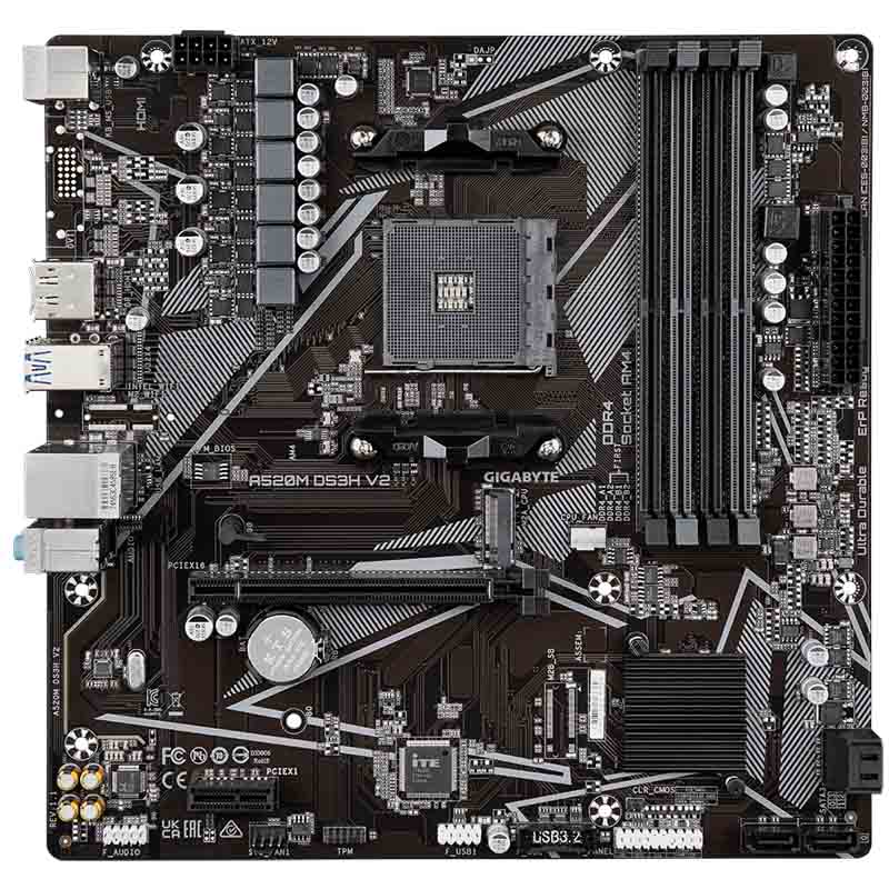 Материнская плата Gigabyte A520M DS3H V2