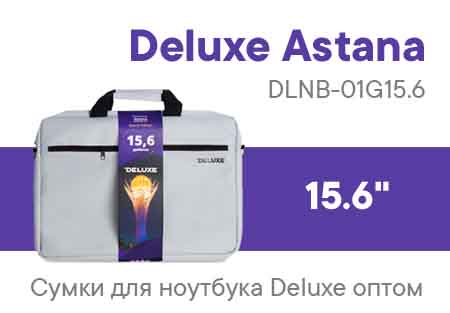 Сумка для ноутбука Deluxe Astana 15.6" (DLNB-01G15.6) сочетает в себе всё необходимое для удобного и безопасного использования.