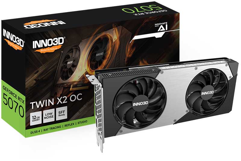Inno3D GeForce RTX 5070 TWIN X2 OC
