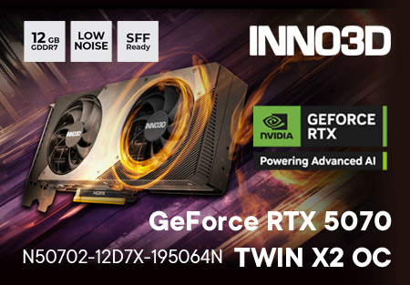 Inno3D GeForce RTX 5070 TWIN X2 OC