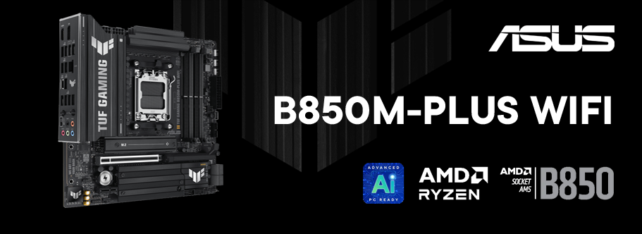 ASUS TUF GAMING B850M-PLUS WIFI. Новинки ASUS уже в продаже оптом