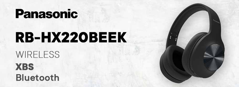 Panasonic RB-HX220BEEK — стильные Bluetooth-наушники для работы и отдыха